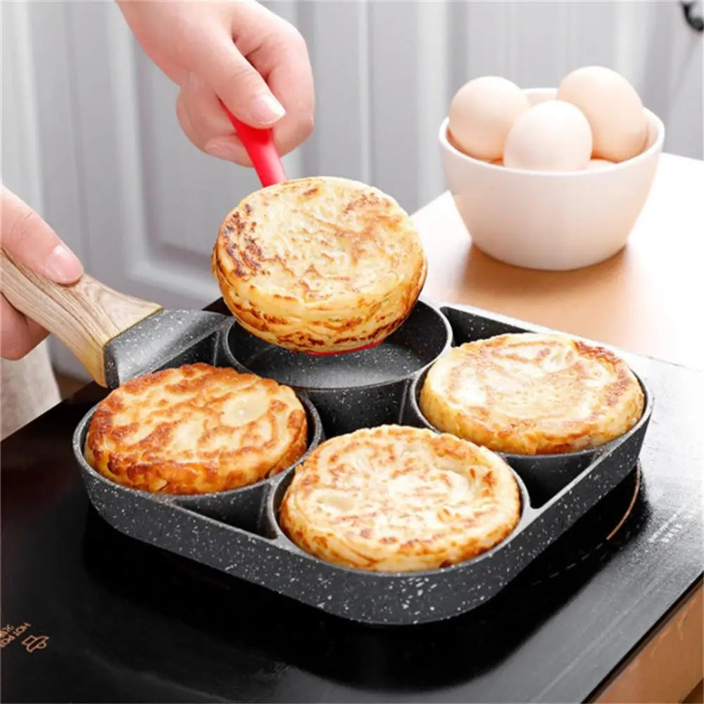 4 Hole Aluminium Alloy Frying Pan