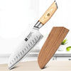 Pakkawood Handle Santoku Knife with Sheath