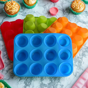 12 Cup Silicone Muffin Tray