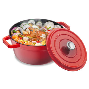 4.7L Cast Aluminum Dutch Oven With Lid