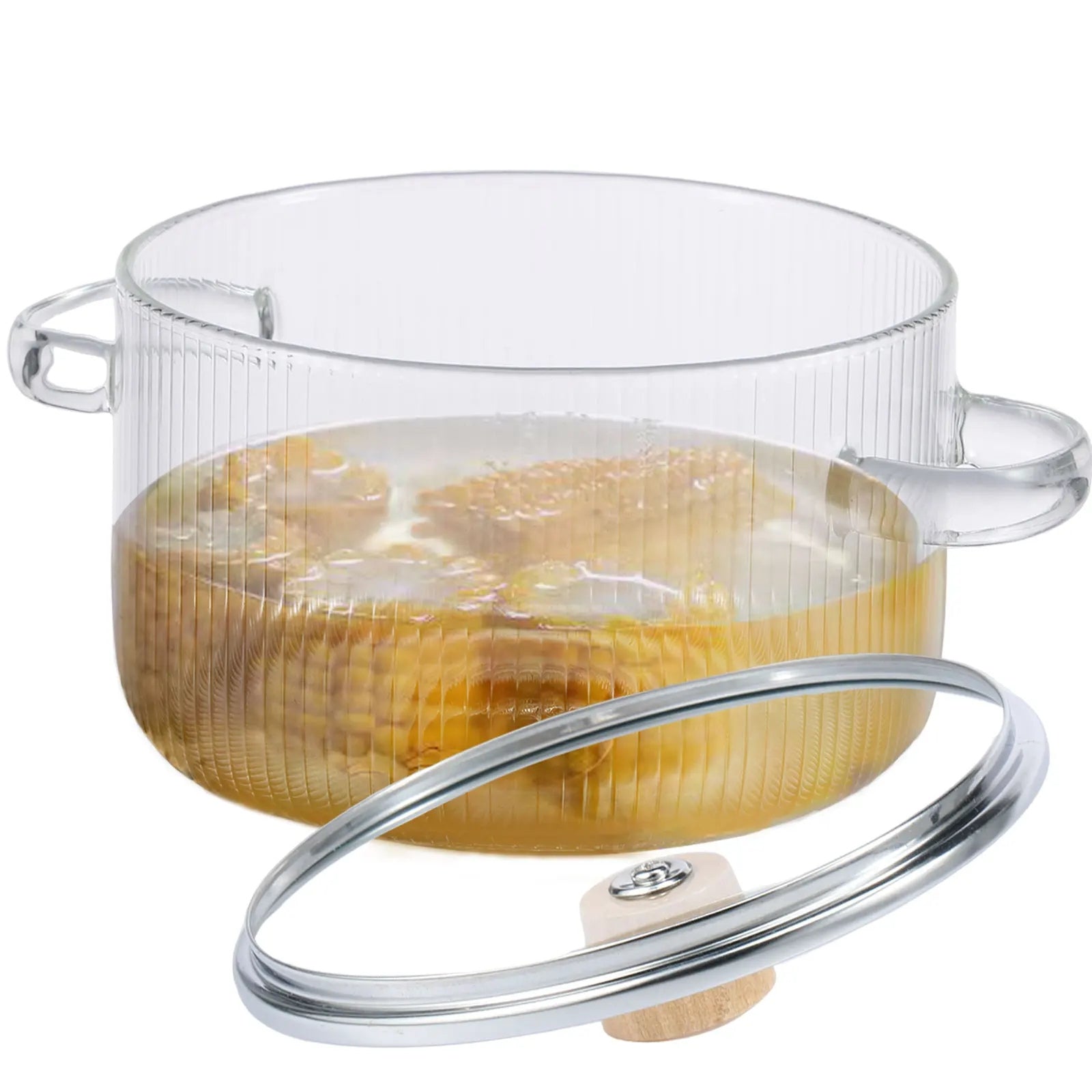Heat Resistant Glass Cooking Pot